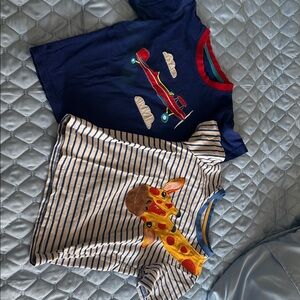 Kids' Airplane and Giraffe T-Shirts